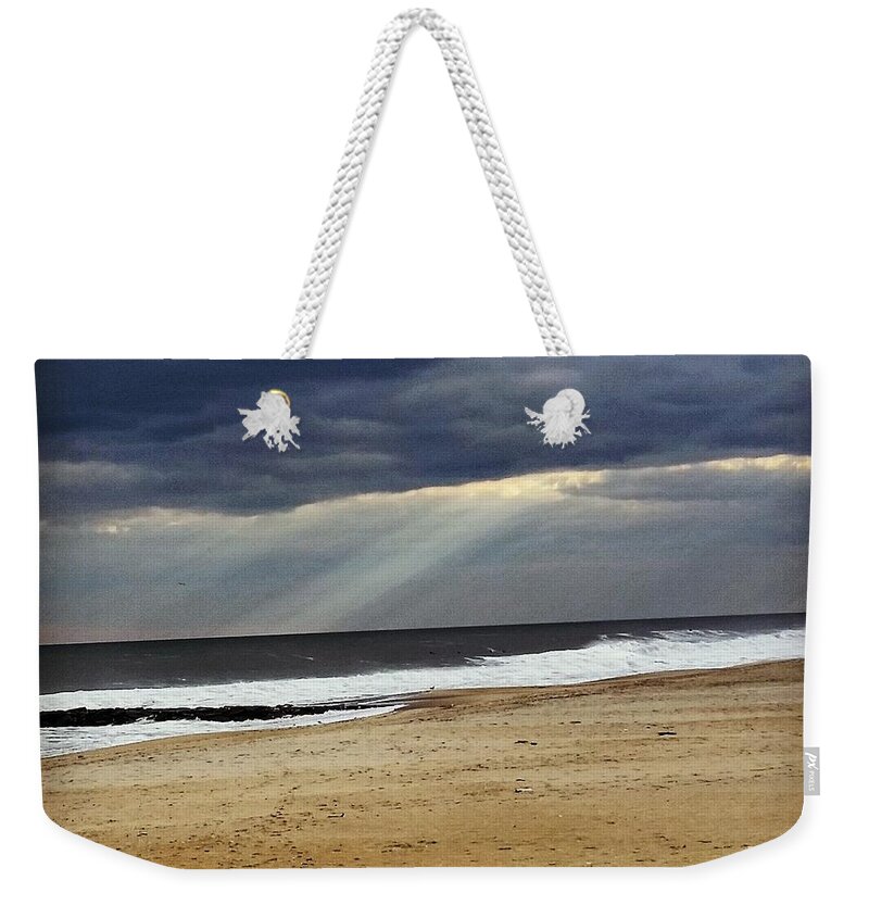 Ocean Weekender Tote Bag featuring the photograph Light Through the Ocean Storm by Vic Ritchey