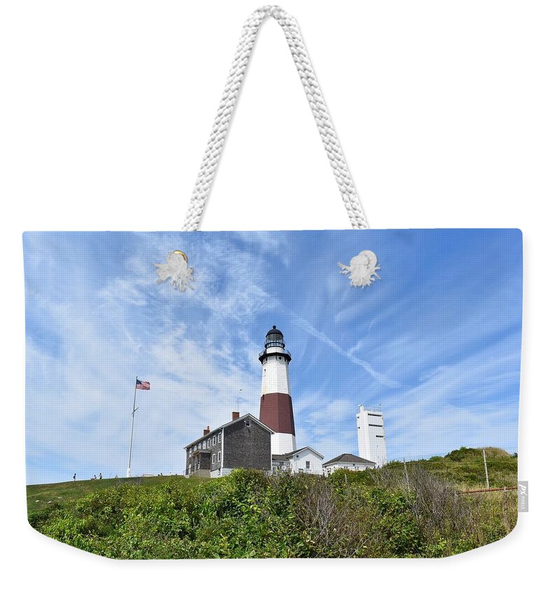 Lighthouse Weekender Tote Bag featuring the photograph Lighthouse at the End of the World 1 by Nina Kindred