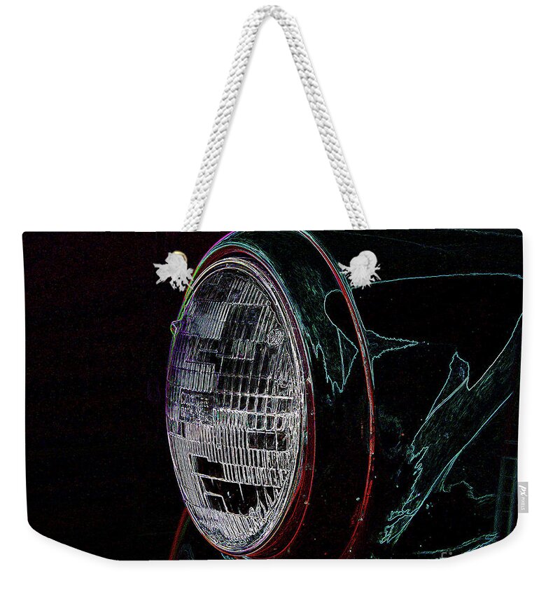 Car Art Weekender Tote Bag featuring the photograph Lighting the Way by Vicki Pelham