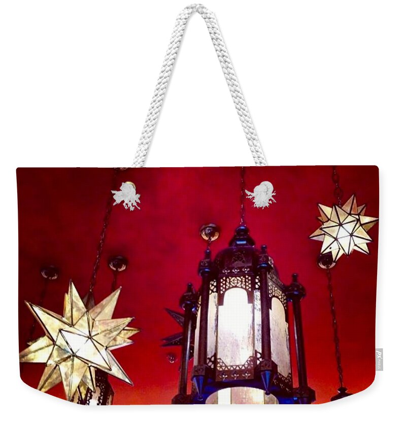 Lights Weekender Tote Bag featuring the photograph Lights by Denise Railey