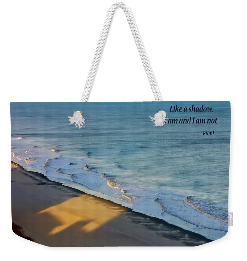 Photograph Weekender Tote Bag featuring the photograph Like a Shadow by Rhonda McDougall