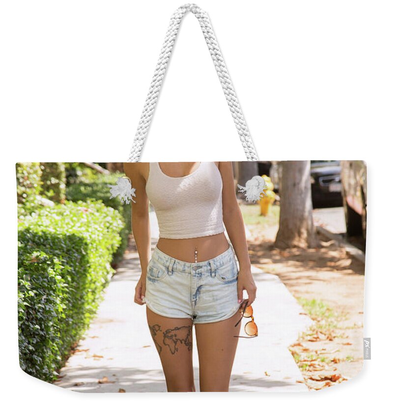 Lily Ivy Weekender Tote Bag featuring the photograph Lily Ivy by Jackie Russo