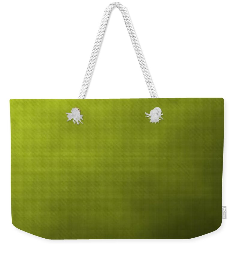 Tessuto Weekender Tote Bag featuring the digital art Lime Fabric by Archangelus Gallery