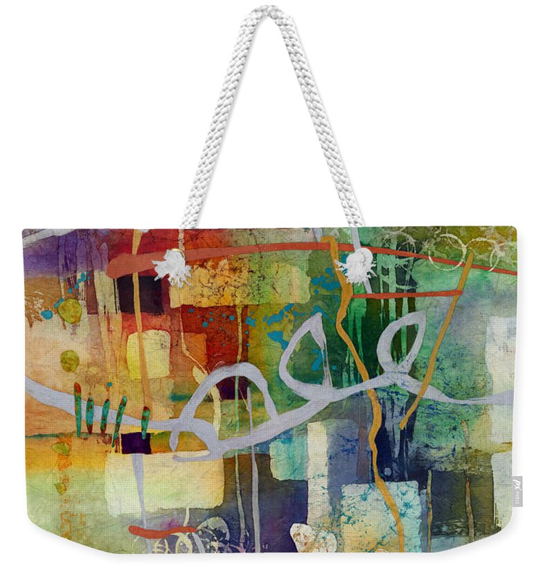 Liminal Weekender Tote Bag featuring the painting Liminal Spaces by Hailey E Herrera