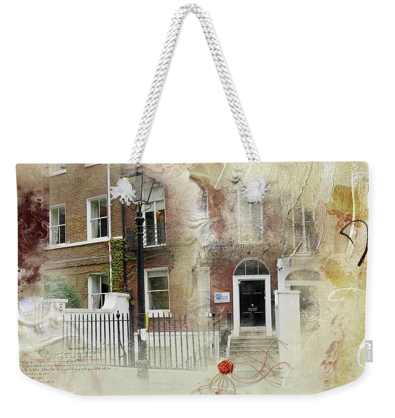 London Weekender Tote Bag featuring the digital art Lincoln's Inn Fields I by Nicky Jameson