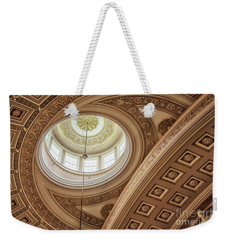 Us Capitol Weekender Tote Bag featuring the photograph Lines and light in the Capitol by Ruth Jolly