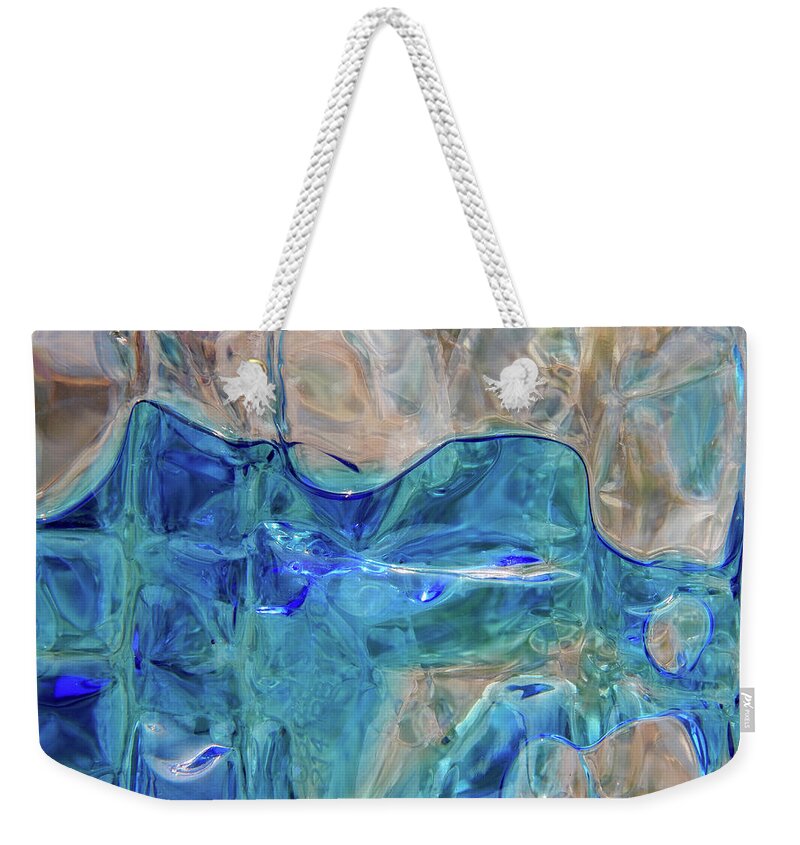 Art Weekender Tote Bag featuring the photograph Liquid Abstract #0060 by Barbara Tristan