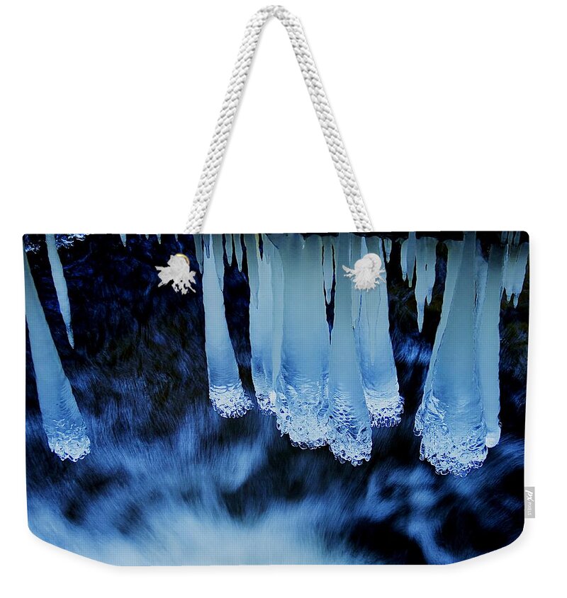 Winter Weekender Tote Bag featuring the photograph Liquid Poetry by Sean Sarsfield