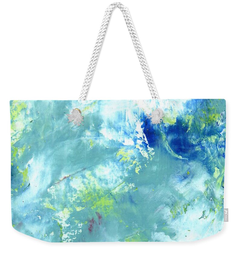 Oil Weekender Tote Bag featuring the painting Listening by Marcy Brennan