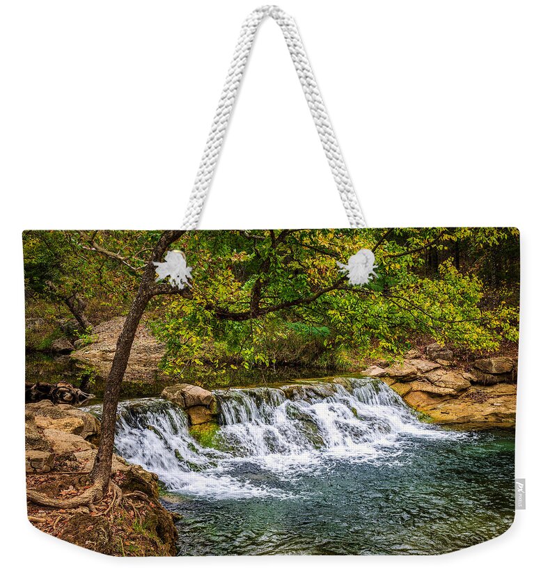 Landscape Weekender Tote Bag featuring the photograph Little Falls by Doug Long