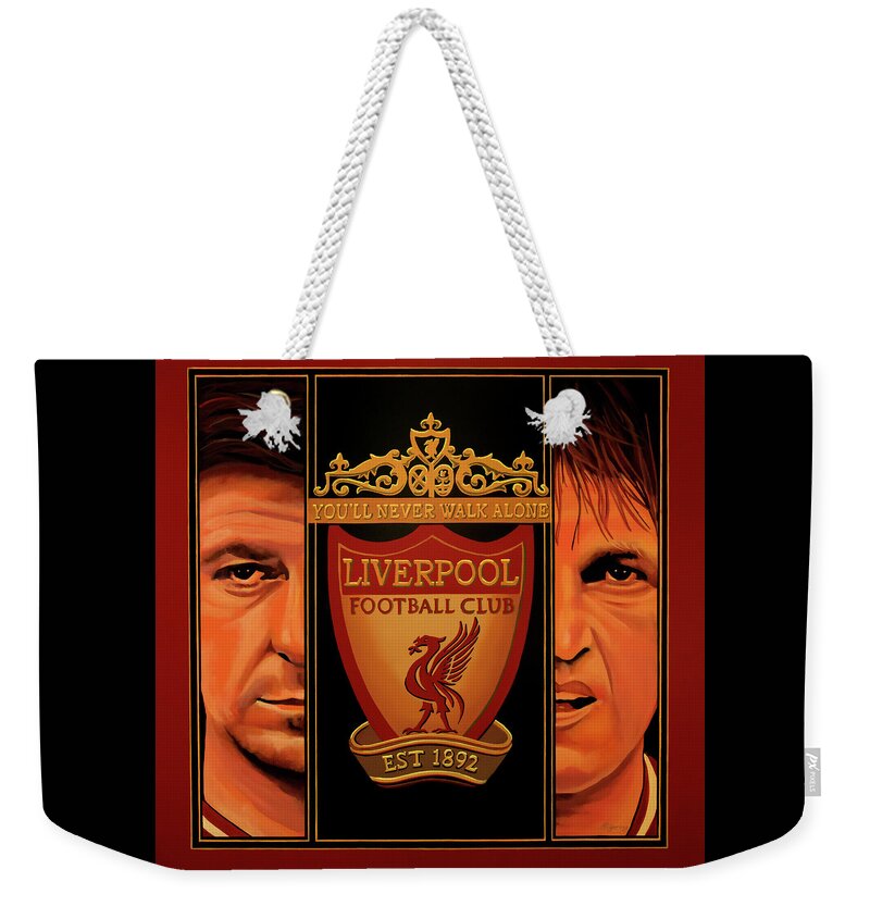 Liverpool Weekender Tote Bag featuring the painting Liverpool Painting by Paul Meijering