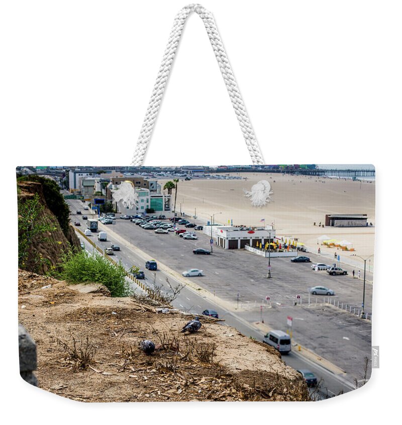 Pigeon Weekender Tote Bag featuring the photograph Living On The Edge by Gene Parks