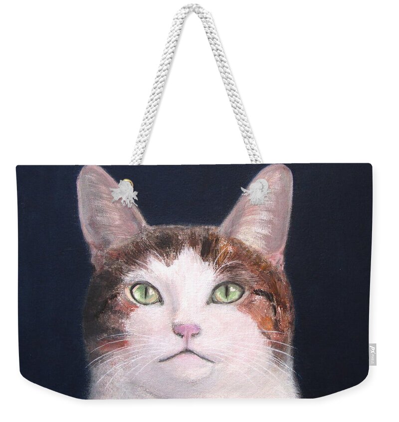 Layla Weekender Tote Bag featuring the painting Layla by Kazumi Whitemoon