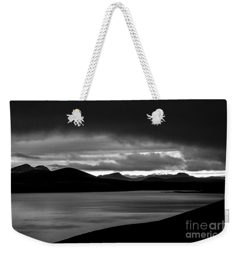 Water Weekender Tote Bag featuring the photograph Ljotipollur iceland by Gunnar Orn Arnason