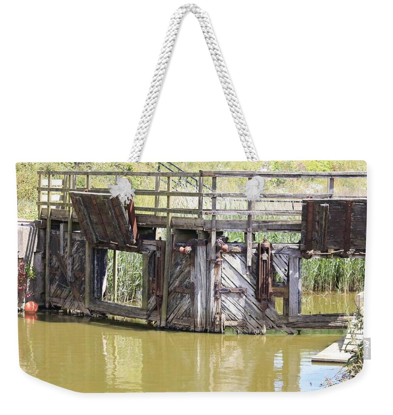 Beautiful Weekender Tote Bag featuring the photograph Lock by Keith Sutton