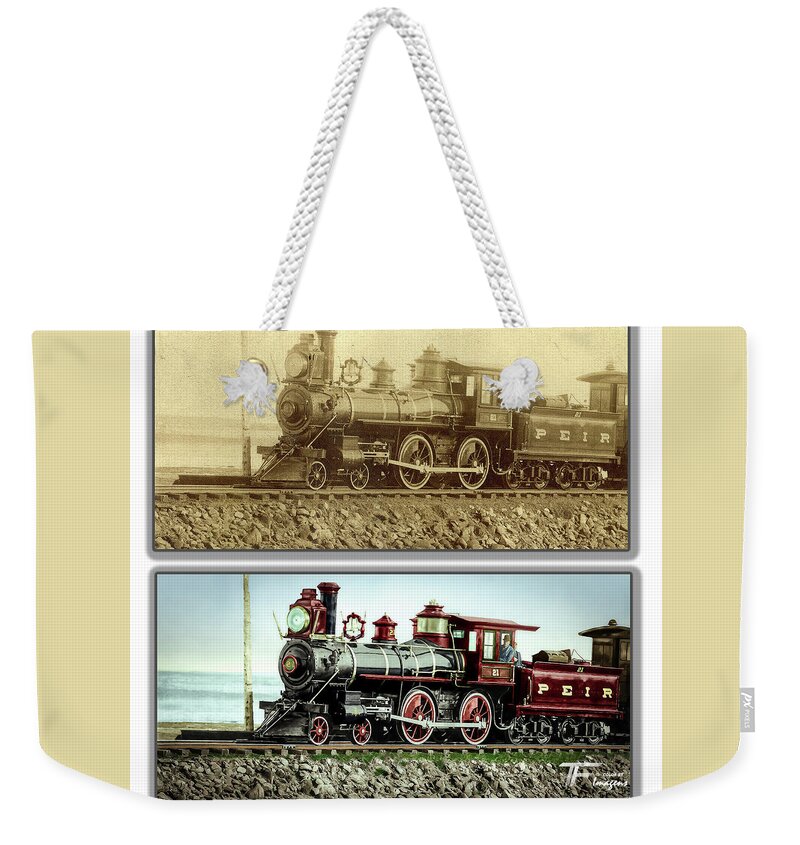 Locomotive Weekender Tote Bag featuring the photograph Locomotive PEIR #21 by Franchi Torres