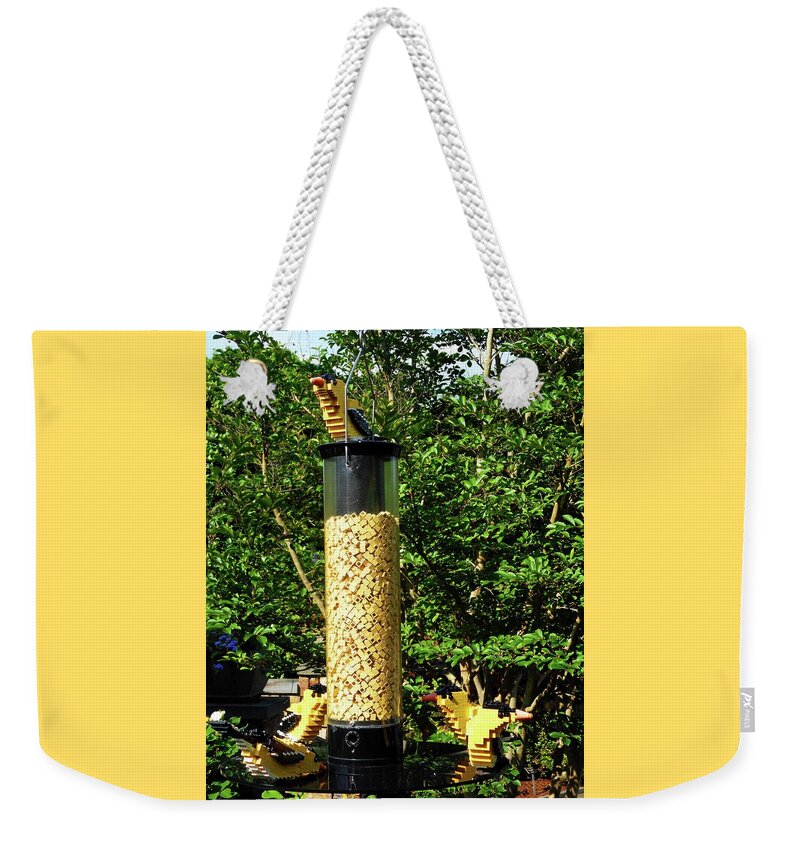 Richmond Weekender Tote Bag featuring the photograph Logo Sculptures 22 by Ron Kandt