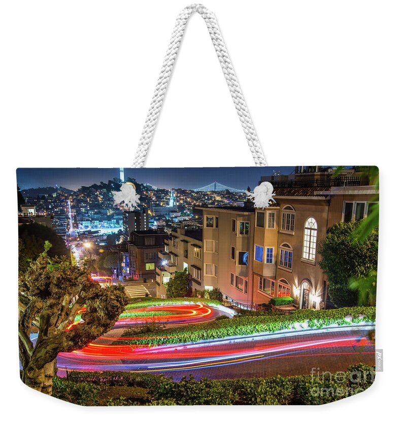 Lombard Street Weekender Tote Bag featuring the photograph Lombard Street by Michael Tidwell