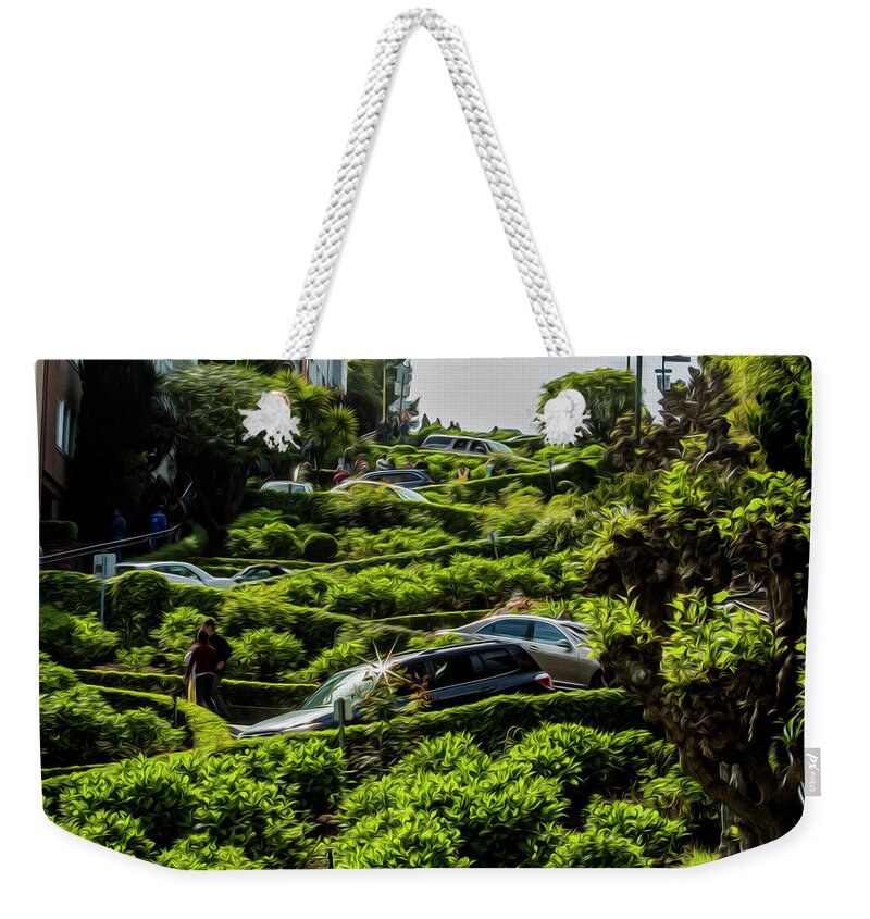 Lombard Street Weekender Tote Bag featuring the photograph Lombard Street by Stuart Manning