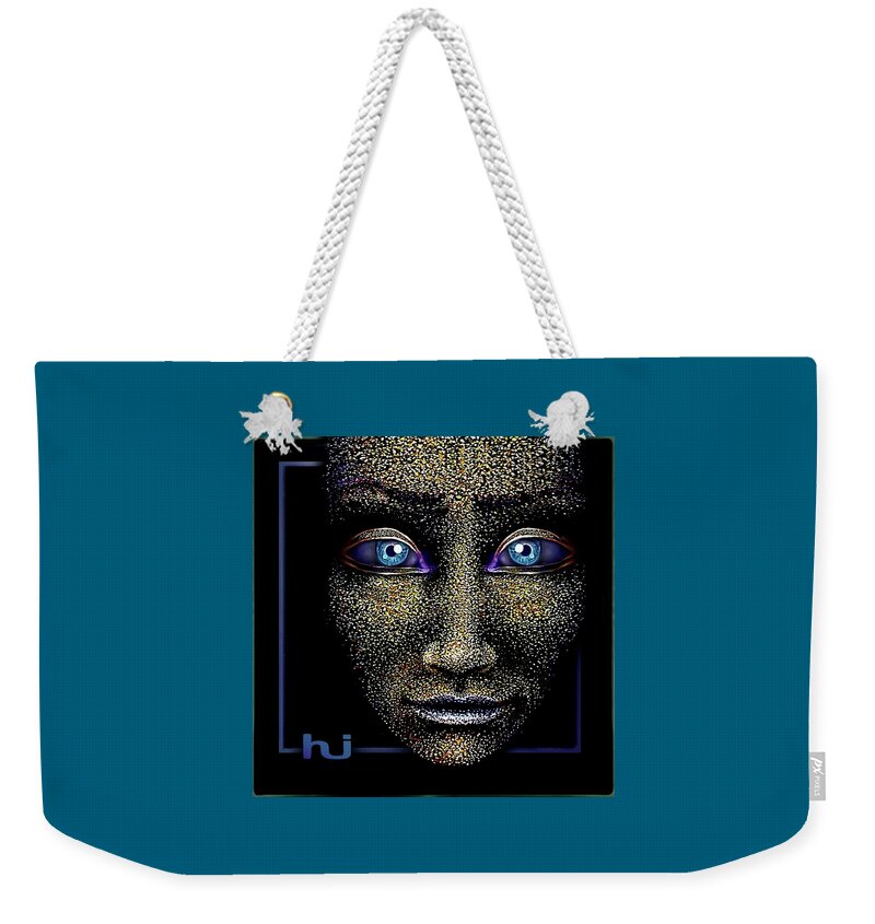 Look Weekender Tote Bag featuring the painting Look Close . . . by Hartmut Jager