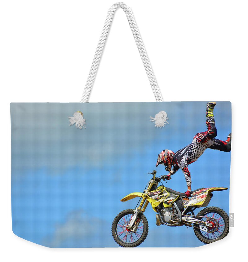 Motorsports Weekender Tote Bag featuring the photograph Look What I Found by Mike Martin