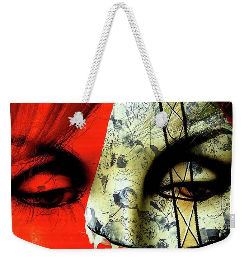 Summer Weekender Tote Bag featuring the photograph Looking for a summer dress by Gabi Hampe