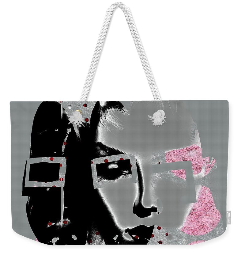 Woman Weekender Tote Bag featuring the digital art Looking for black shoes by Gabi Hampe
