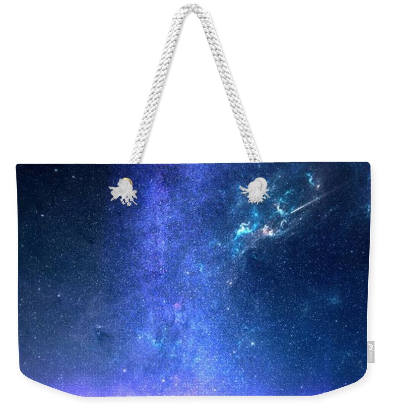 Looking Up Weekender Tote Bag featuring the painting Looking Up by Mark Taylor
