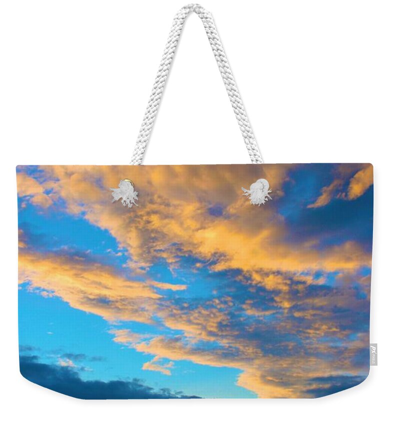  Weekender Tote Bag featuring the photograph Looking West Over the Atlantic by Polly Castor