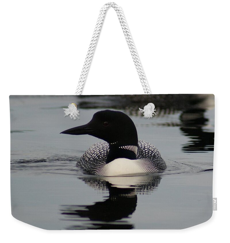 Wildlife Weekender Tote Bag featuring the photograph Loon 2 by Steven Clipperton