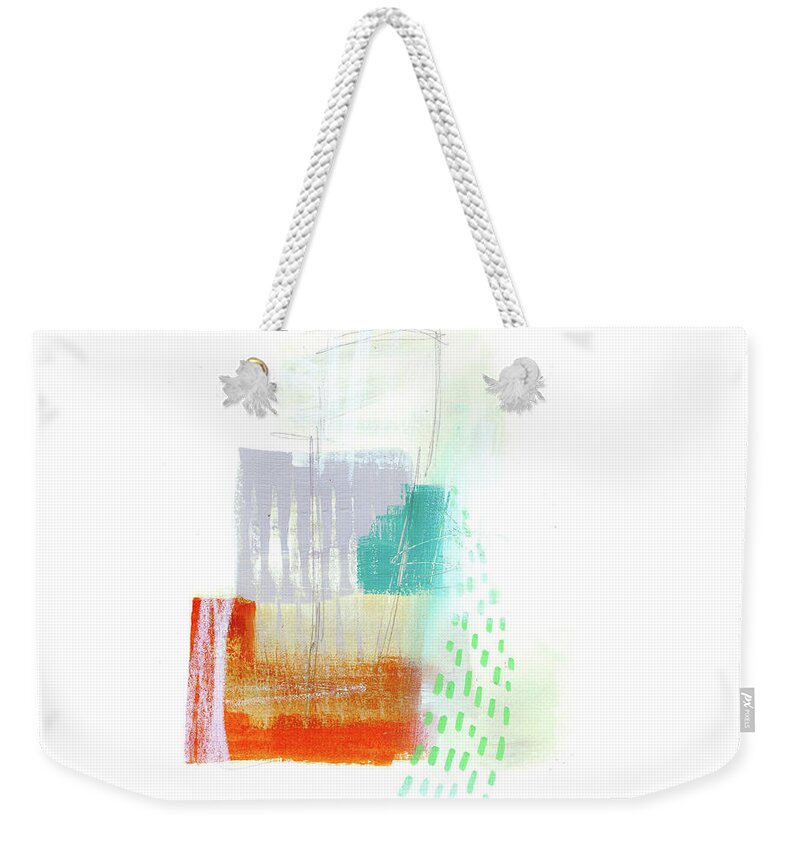 Jane Davies Weekender Tote Bag featuring the painting Loose Ends#5 by Jane Davies