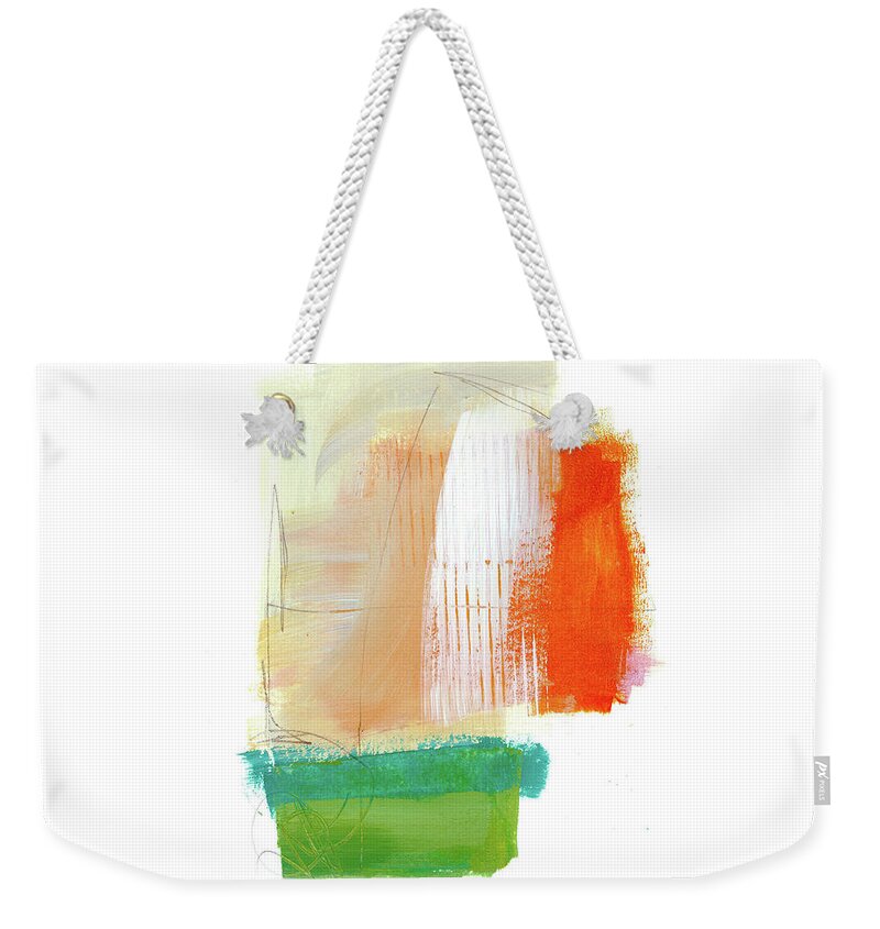 Jane Davies Weekender Tote Bag featuring the painting Loose Ends#7 by Jane Davies
