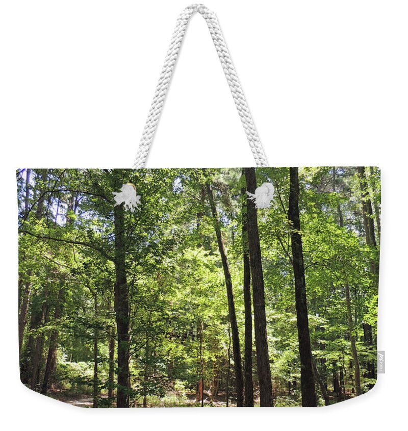 Trees Weekender Tote Bag featuring the photograph Lost Acres by Jayne Wilson