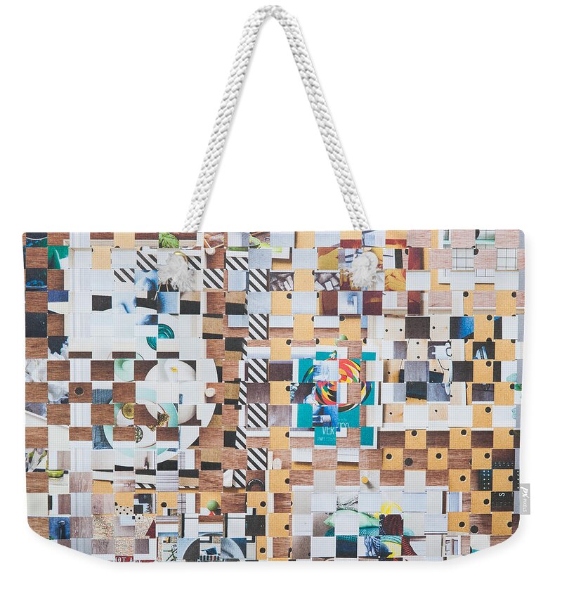 Paper Weekender Tote Bag featuring the mixed media Lost by Jan Bickerton