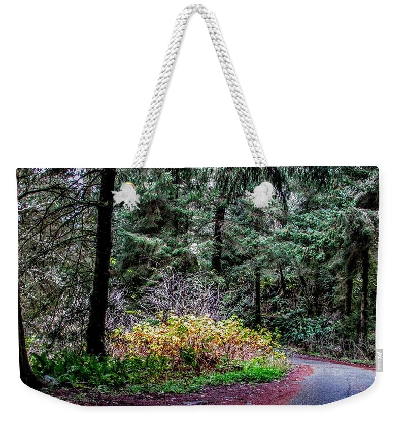 Trees Weekender Tote Bag featuring the photograph Lost by Marilyn Diaz