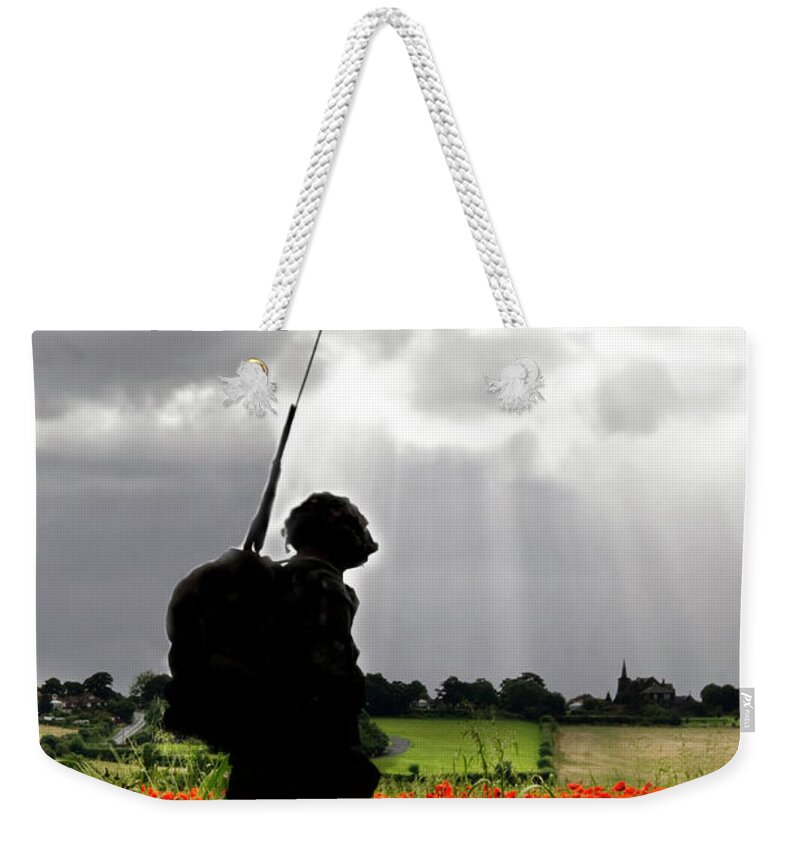 Soldier Weekender Tote Bag featuring the digital art Lost Soldier by Airpower Art