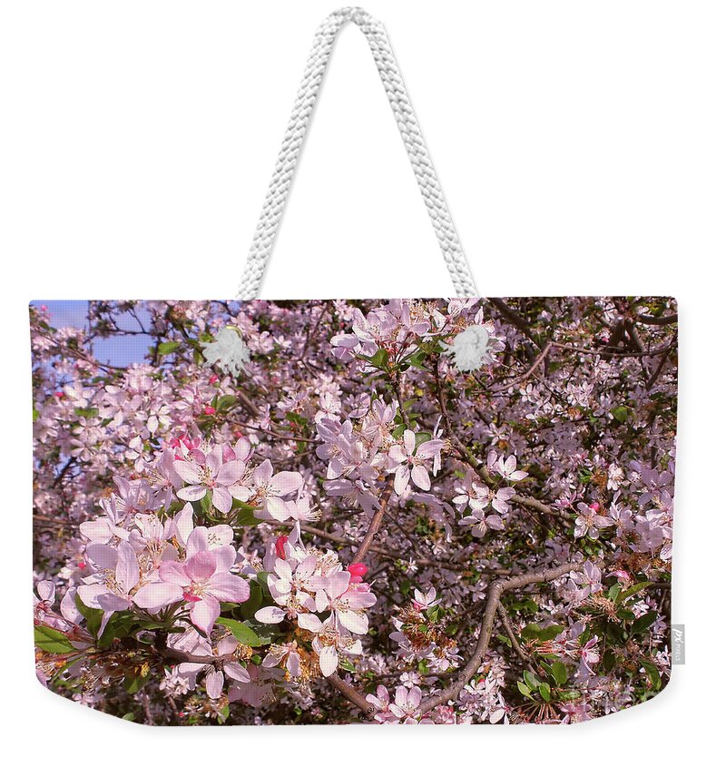 Photography Weekender Tote Bag featuring the photograph Lots of Blossoms by Kaye Menner by Kaye Menner