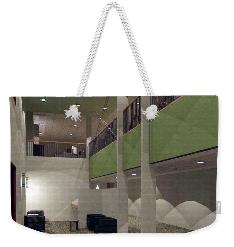 Rendering Weekender Tote Bag featuring the digital art Lounge by Ronald Bissett