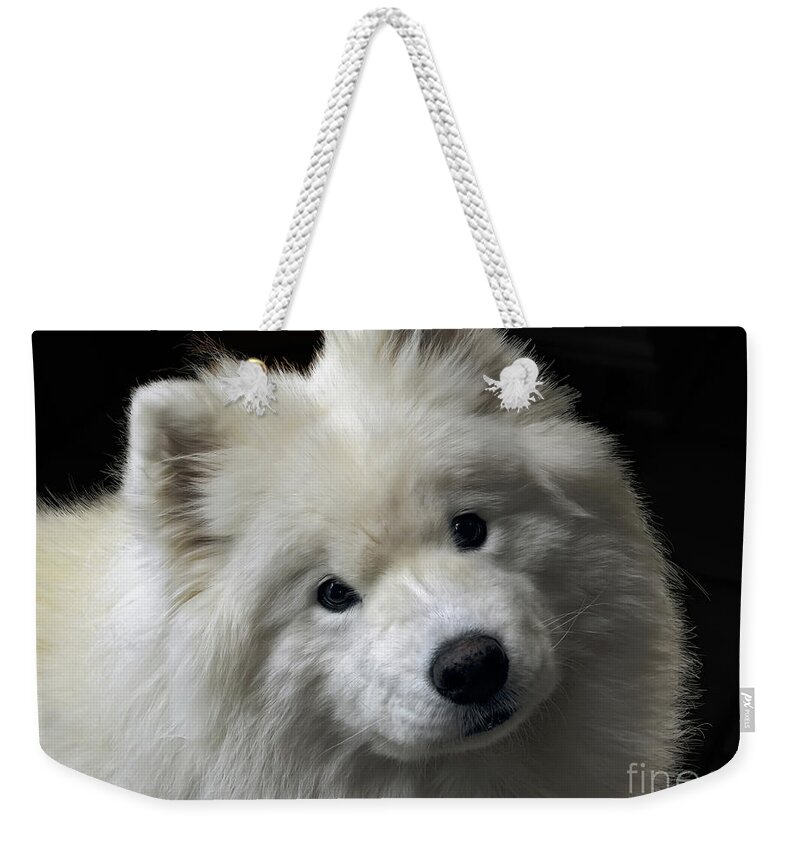White Weekender Tote Bag featuring the photograph Love by Lois Bryan