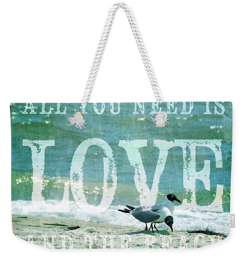 Seascapes Weekender Tote Bag featuring the photograph Love The Beach by Jan Amiss Photography