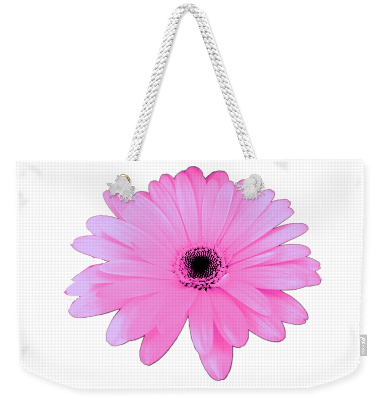 Digital Art Weekender Tote Bag featuring the digital art Lovely Pink Daisy Flower Gift by Delynn Addams by Delynn Addams