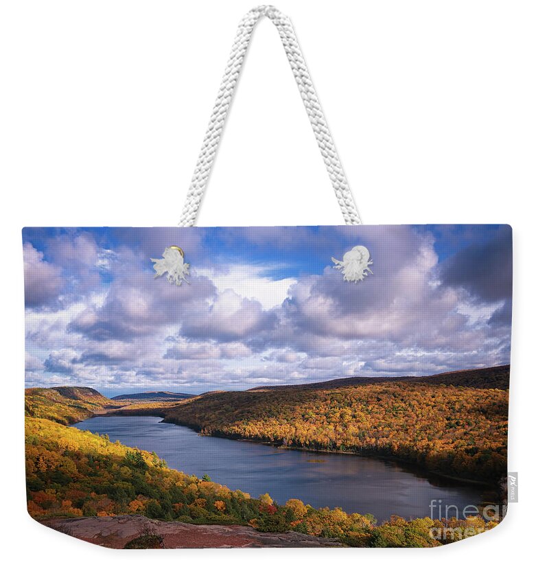 Loving Lake Of The Clouds Weekender Tote Bag featuring the photograph Loving Lake of the Clouds by Rachel Cohen