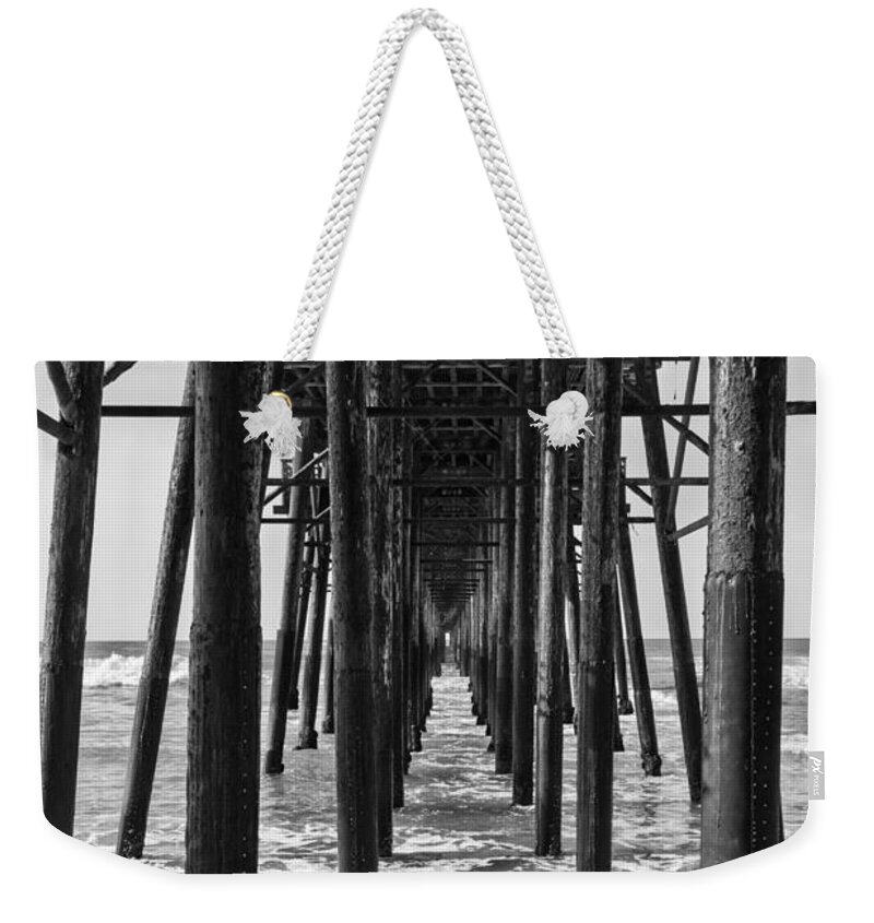 Pier Weekender Tote Bag featuring the photograph Low Tide in Oceanside by Ana V Ramirez