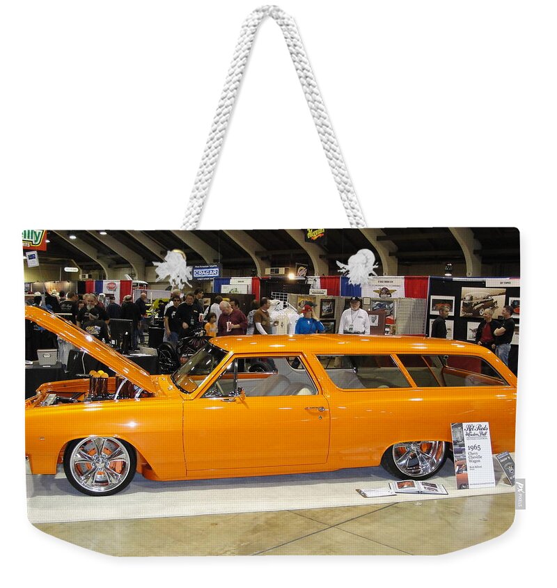 Lowrider Weekender Tote Bag featuring the digital art Lowrider by Super Lovely