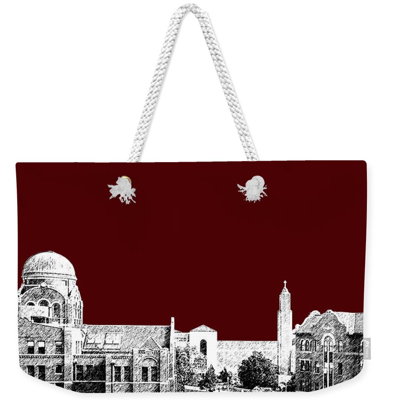  Weekender Tote Bag featuring the digital art Loyola University Version 4 by DB Artist