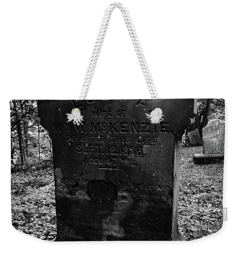 Tombstone Weekender Tote Bag featuring the photograph Lucy by Michael Krek