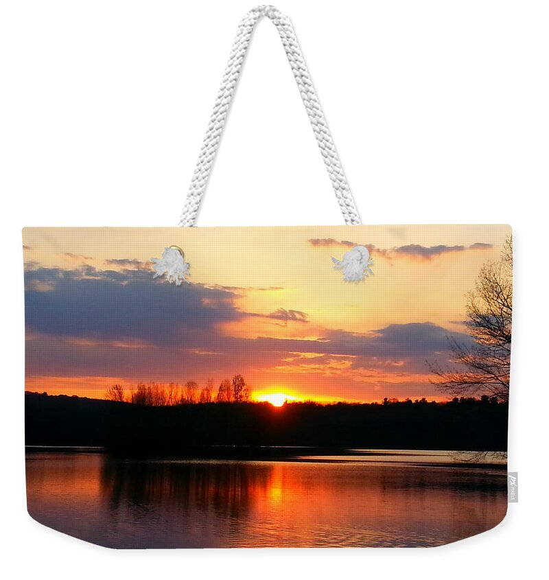 Sunset Weekender Tote Bag featuring the photograph Lullaby by Dani McEvoy