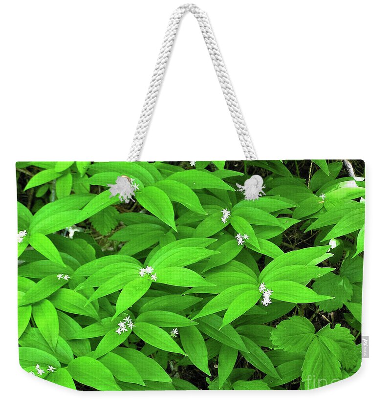 Lush Leaves Weekender Tote Bag featuring the photograph Lush Leaves by Michele Penner