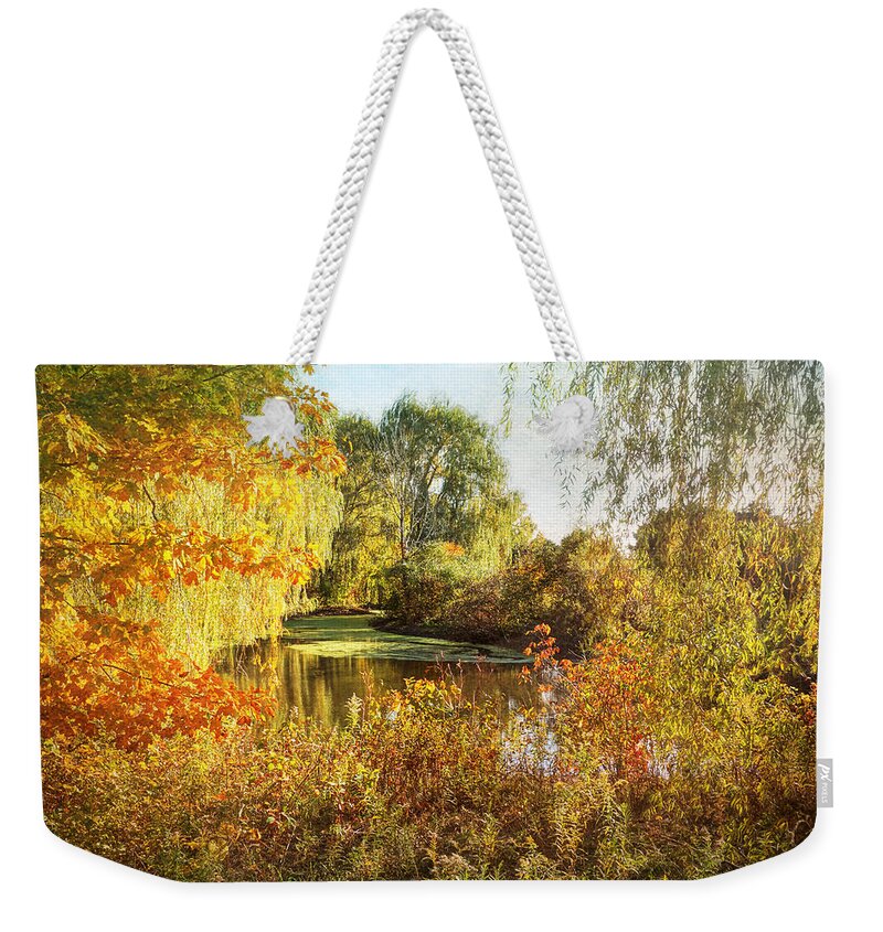 Autumn Landscape Weekender Tote Bag featuring the photograph Luxurious Autumn by Kathi Mirto