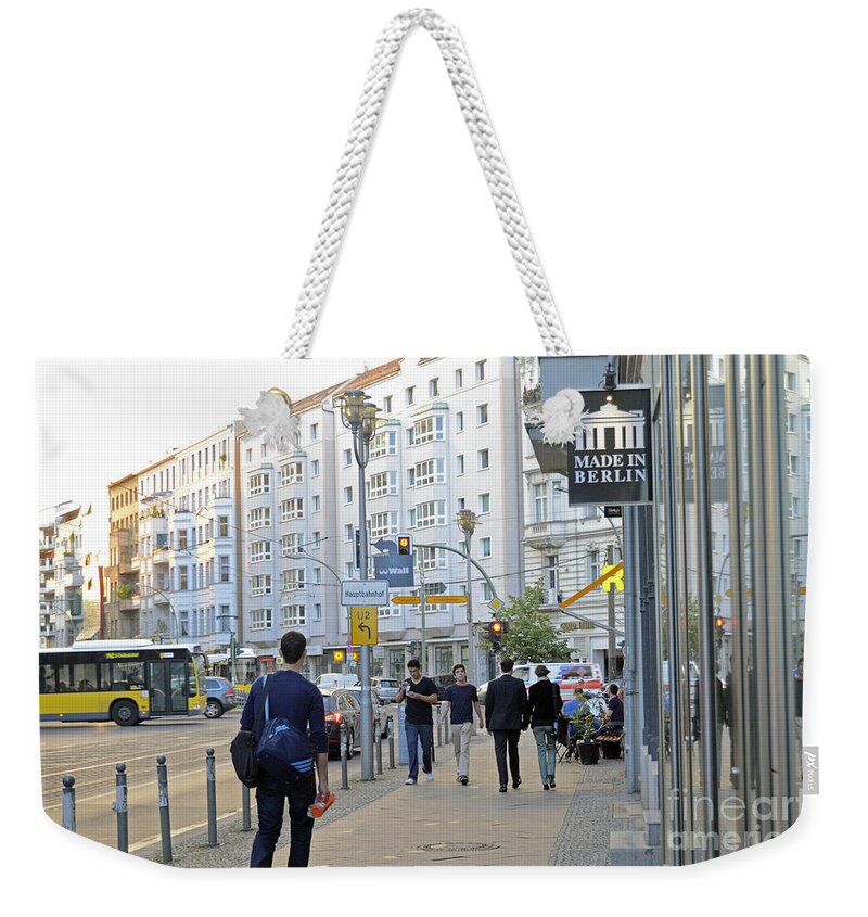Berlin Weekender Tote Bag featuring the photograph Made in Berlin by Elaine Berger